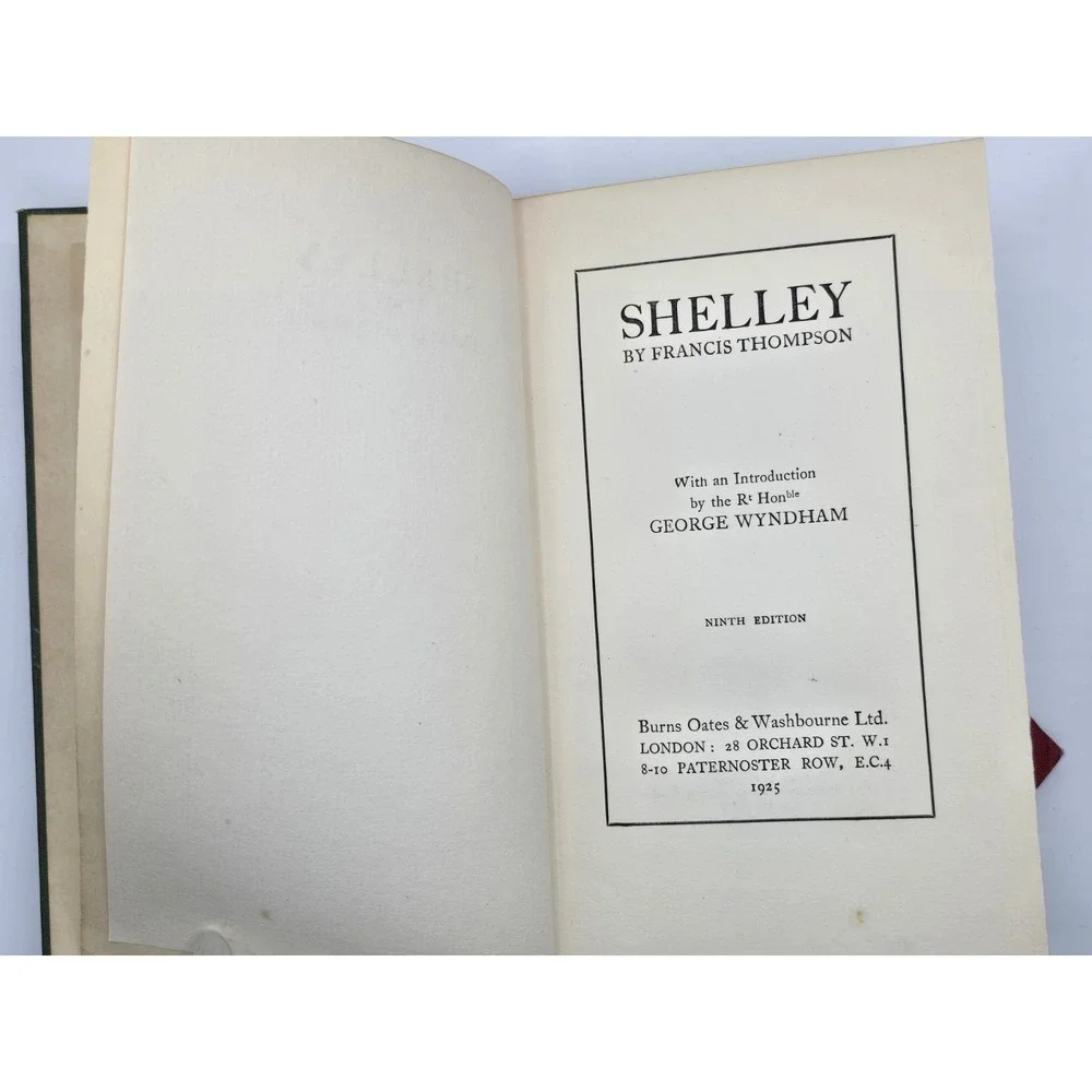 2 Lot - Author:‎ Francis Thompson - Books - Shelley & The Hound Of Heaven